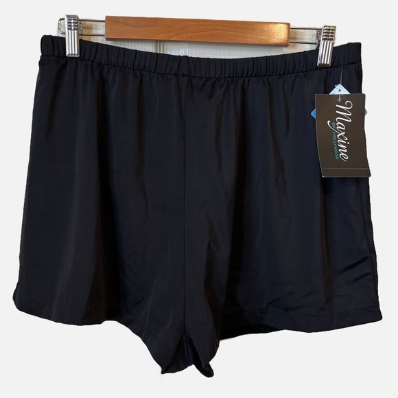 Maxine of Hollywood Jogger Short Swimming Shorts Women's Size 16 NWT - Picture 2 of 9